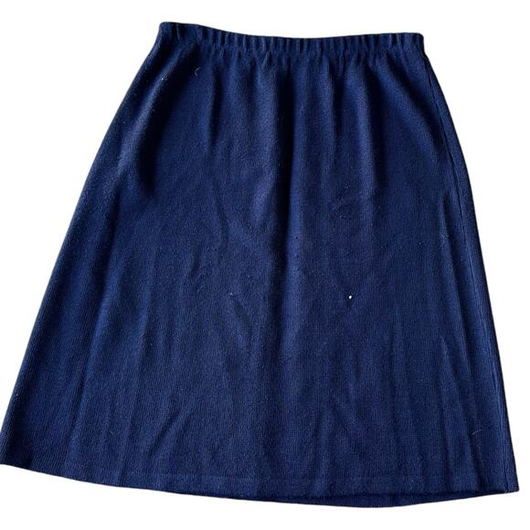 Unbranded Vintage Knit Elastic Waist Midi Skirt - Picture 1 of 6